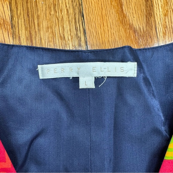 Vintage Perry Ellis Multicolor Vest - Picture 5 of 10